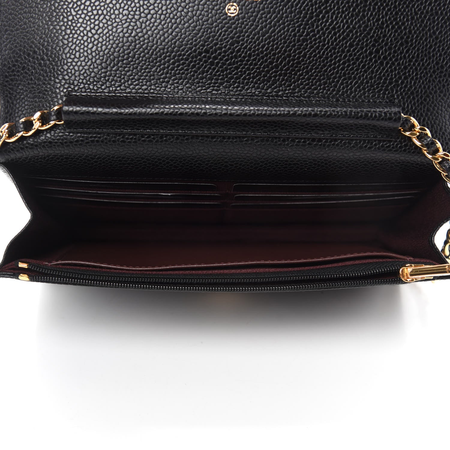Chanel Caviar Quilted Wallet On Chain WOC Black 5 of 12