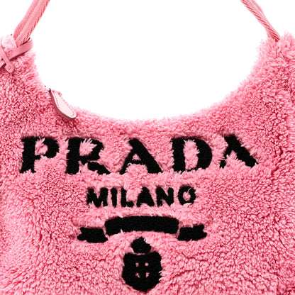 Prada Terry Cloth Mini Re-Edition 2000 Bag Petalo Black 8 of 10