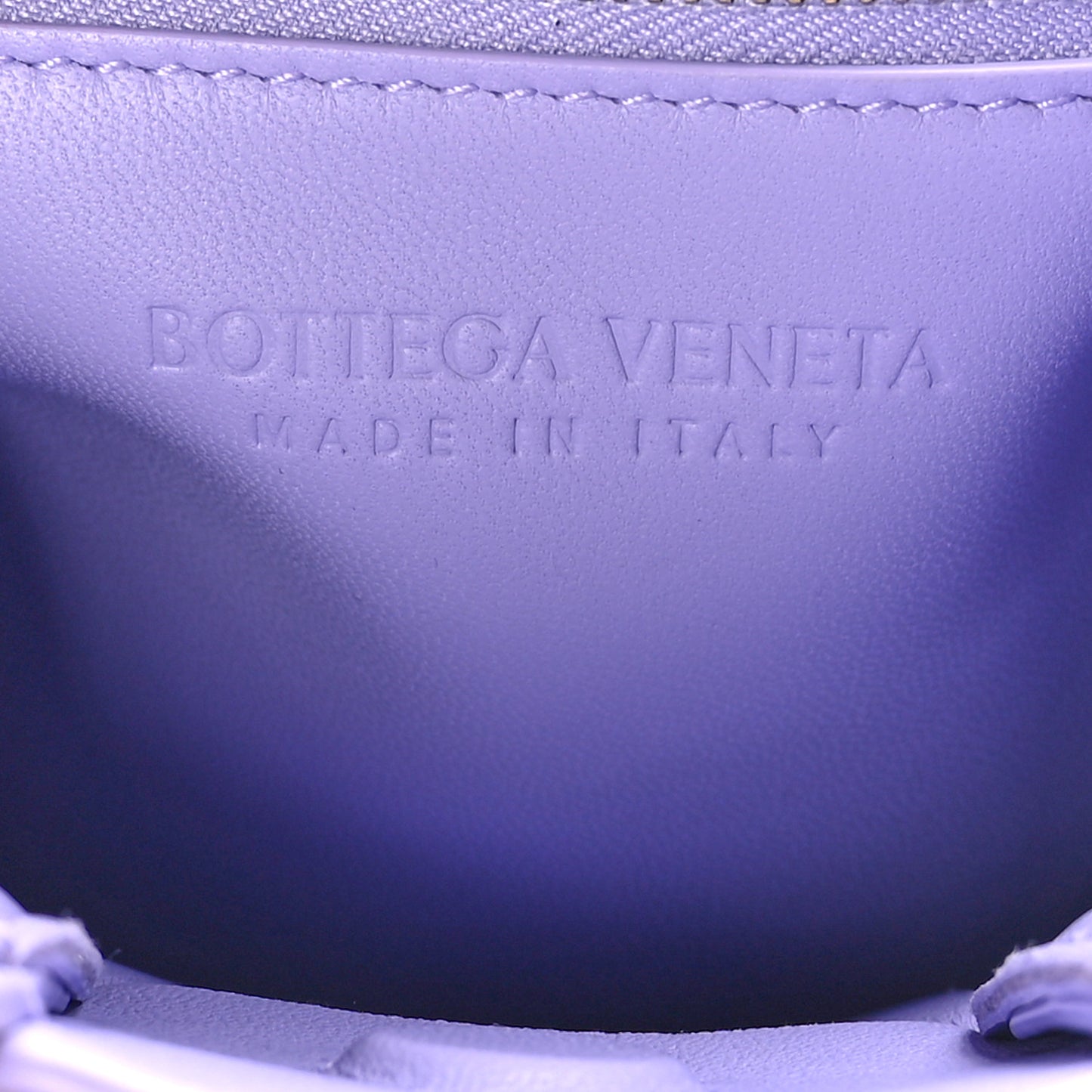 Lambskin Maxi Intrecciato North South Cassette Tote Wisteria