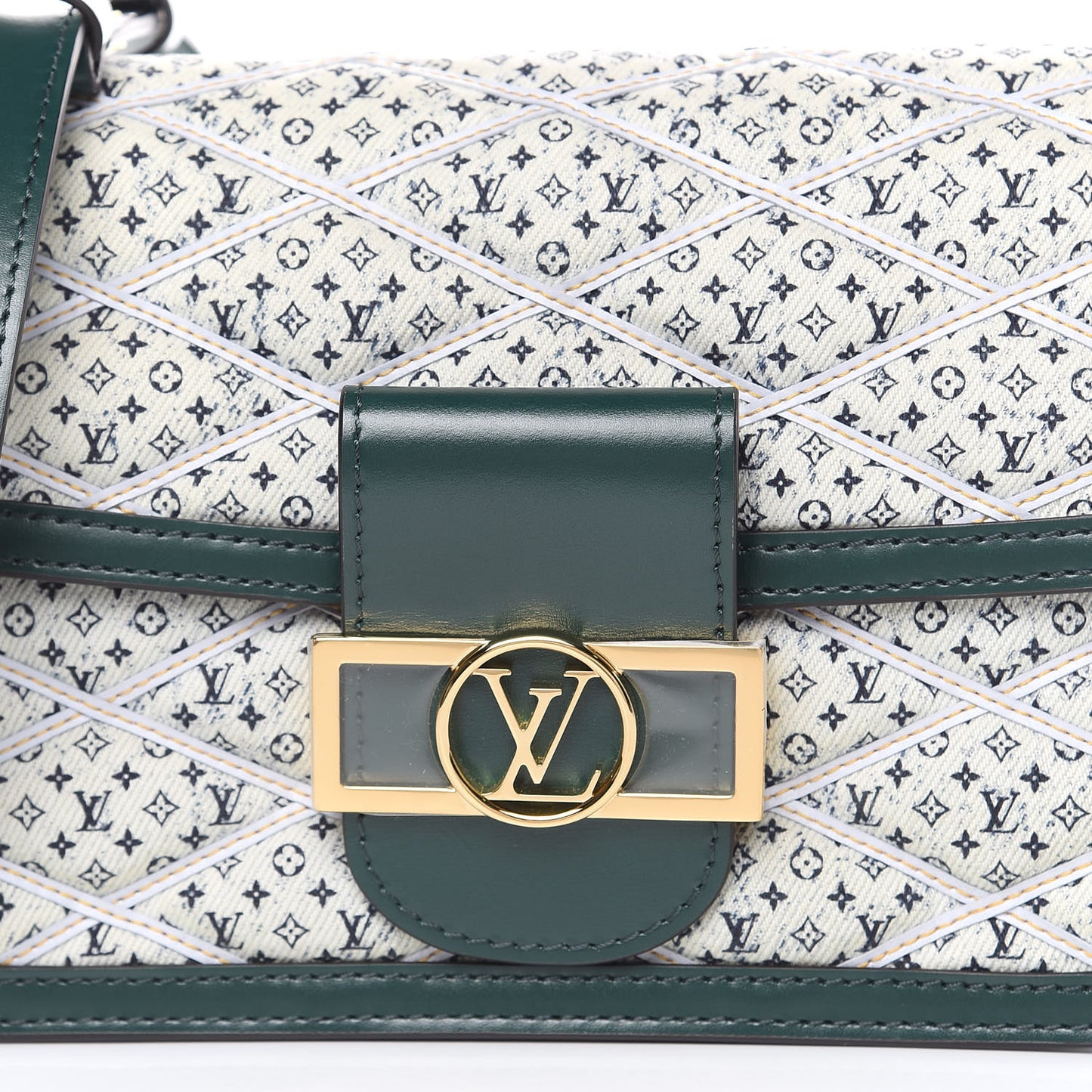 Denim Printed Monogram Dauphine Mini
