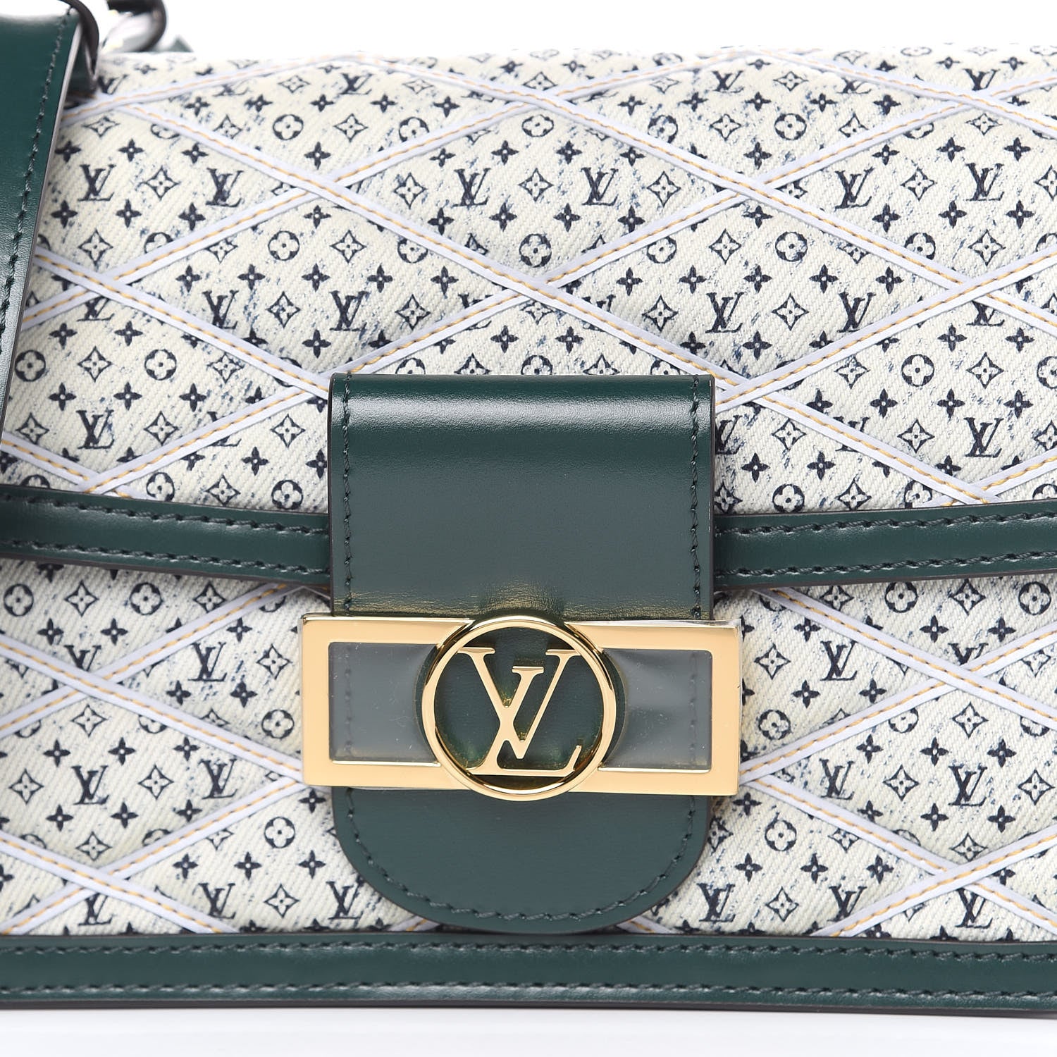 Louis Vuitton Denim Printed Monogram Dauphine Mini 9 of 9
