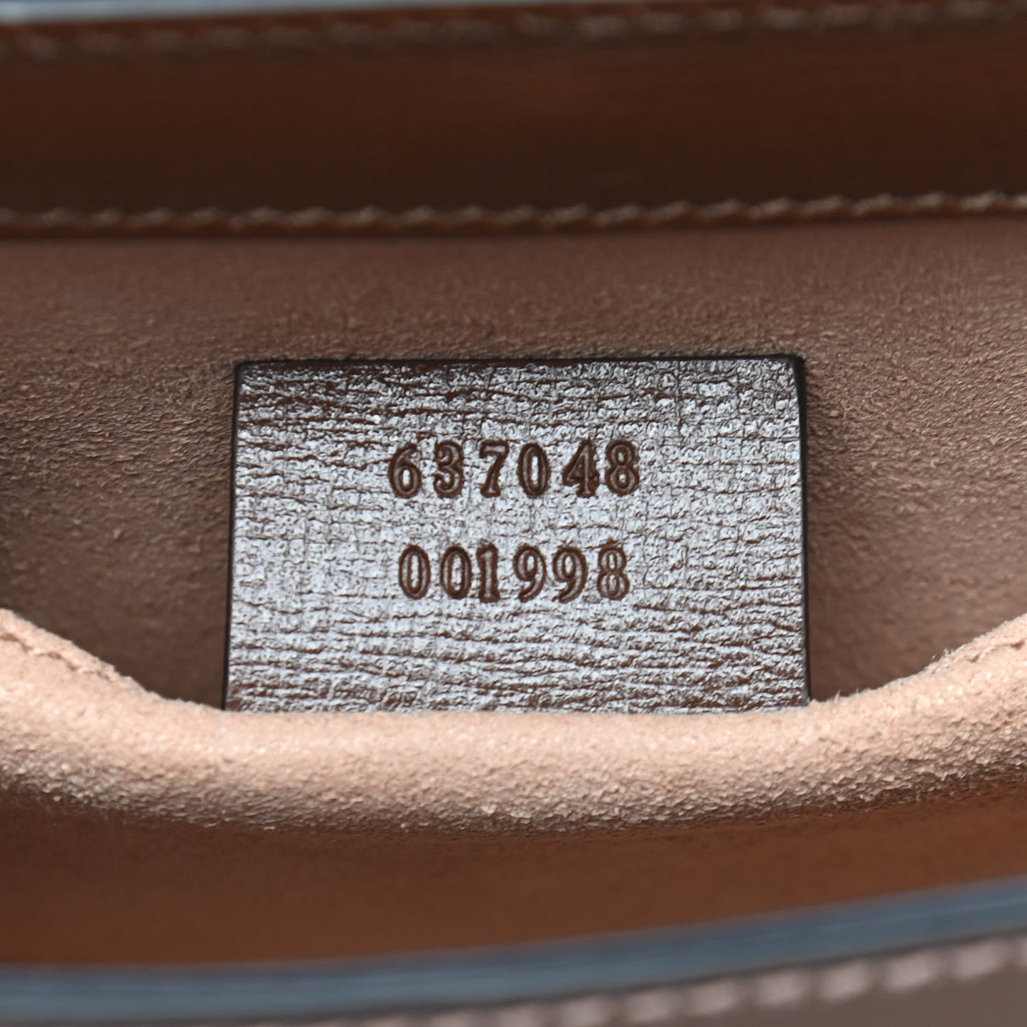 GG Supreme Monogram Script Logo Heart Crossbody Bag Beige Brown