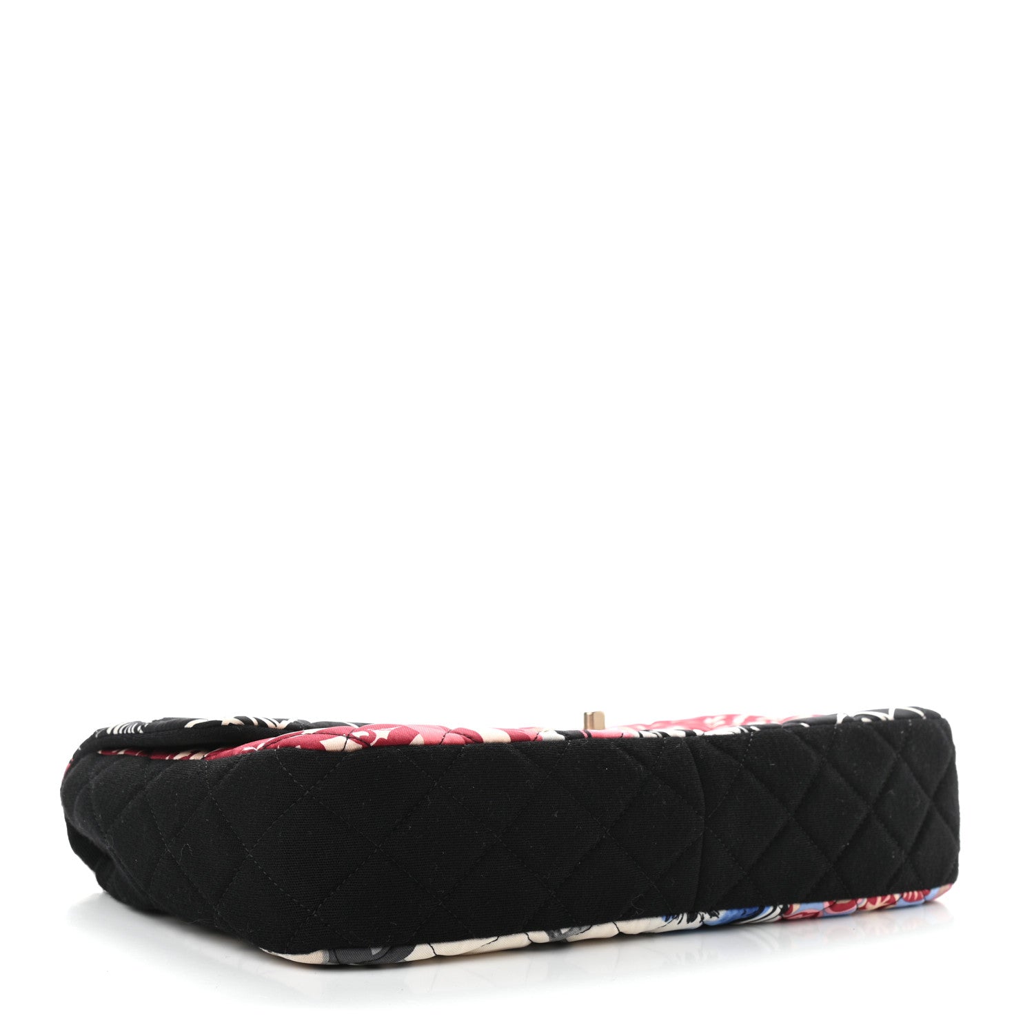 Chanel Fabric Quilted Medium Flap Red Black White 4 of 12