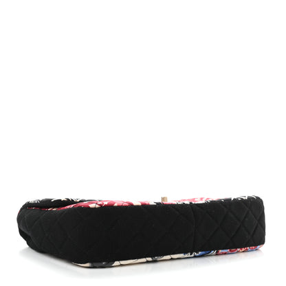 Chanel Fabric Quilted Medium Flap Red Black White 4 of 12