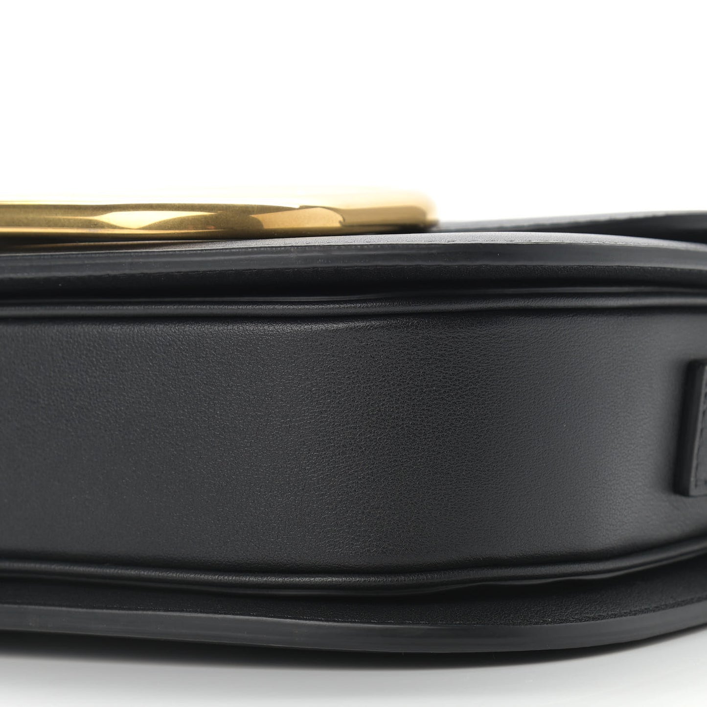 Smooth Calfskin Supervee Shoulder Bag Black