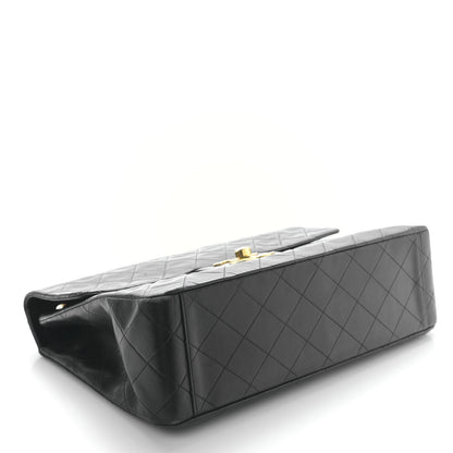 Chanel Lambskin Quilted XL Jumbo Single Flap Black 4 of 10
