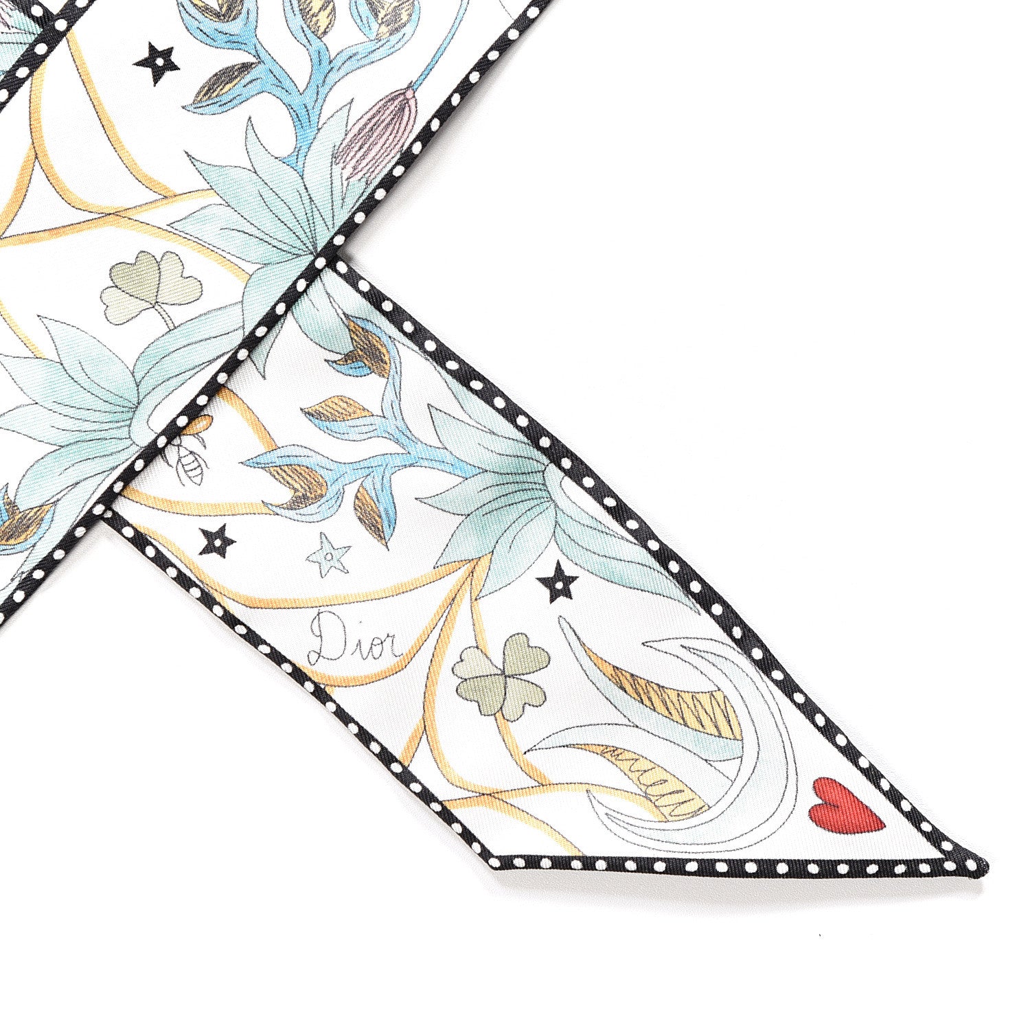 Christian Dior Silk The Lovers Tarot Mitzah Scarf Off White 3 of 3