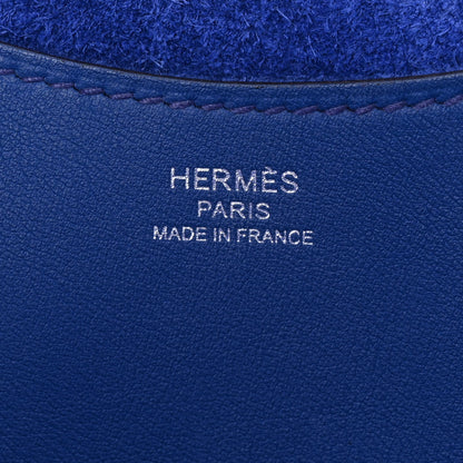 Hermes Taurillon Clemence Swift In-The-Loop 18 Bag Bleu Royal 6 of 11