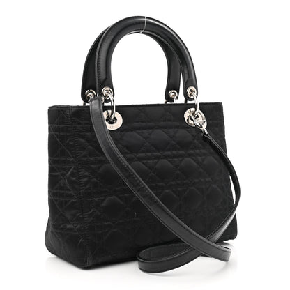 Christian Dior Satin Cannage Medium Lady Dior Black 3 of 15