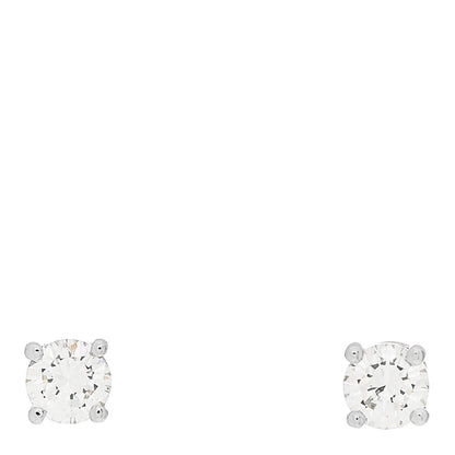 Tiffany Platinum Diamond .36ctw Solitaire Earrings 1 of 6