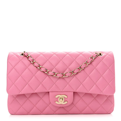 Chanel Caviar Quilted Medium Double Flap Pink 1 of 11