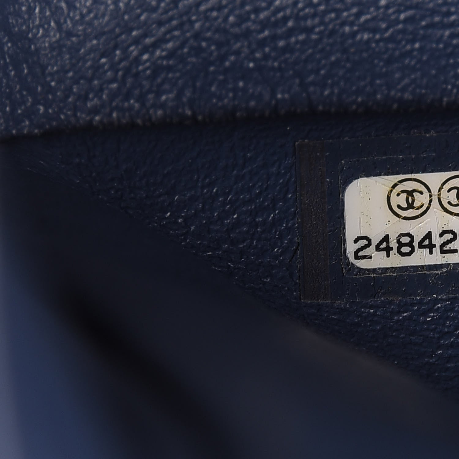 Chanel Caviar Quilted Jumbo Double Flap Blue 9 of 10