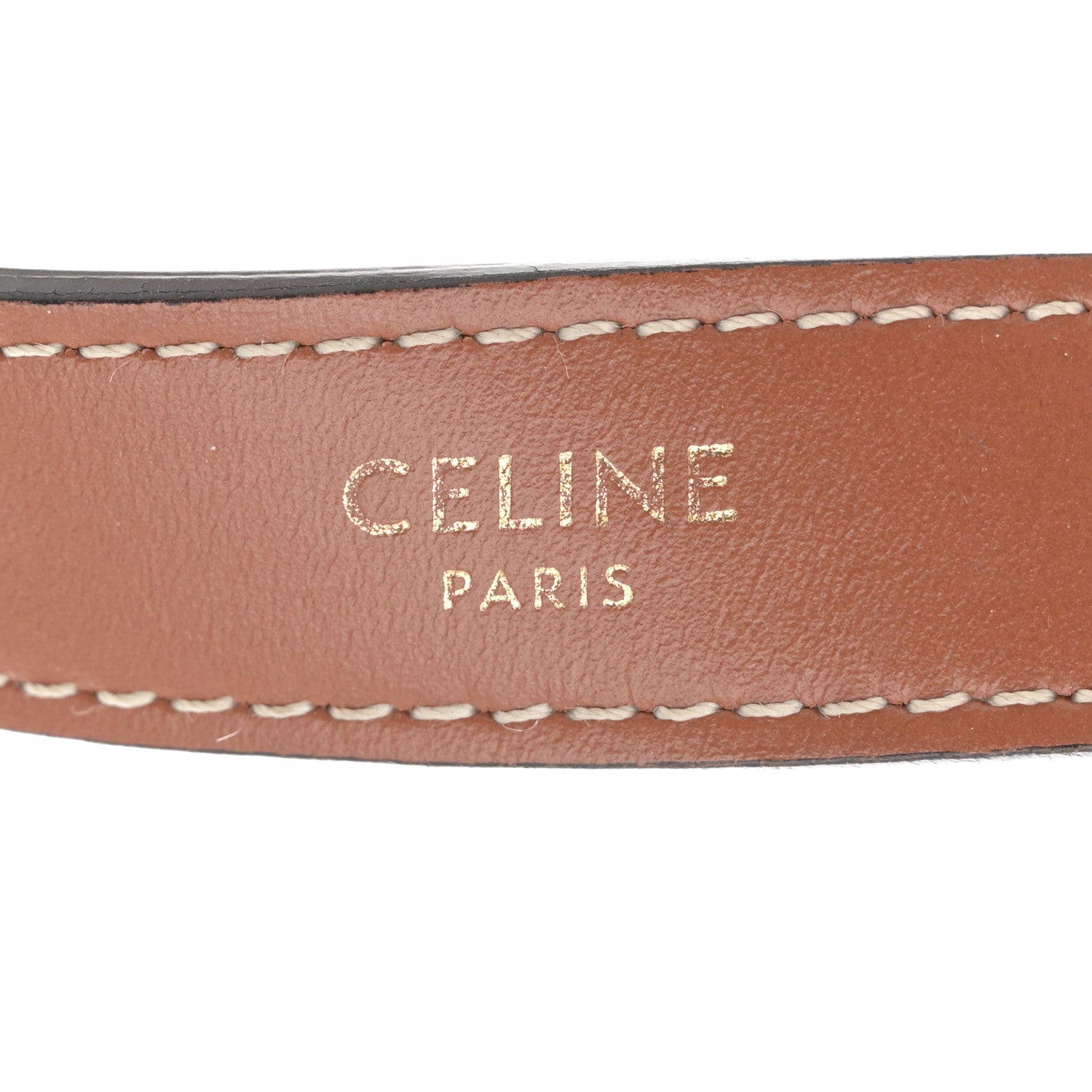 Celine Canvas Calfskin Ava Triomphe Shoulder Bag White 6 of 10