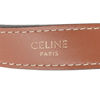 Celine Canvas Calfskin Ava Triomphe Shoulder Bag White 6 of 10