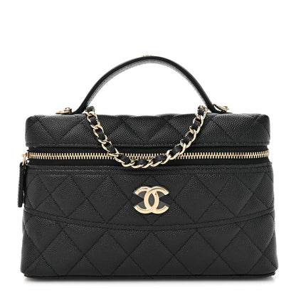 Chanel Caviar Quilted Trendy Handle Slim Vanity Black 1 of 11