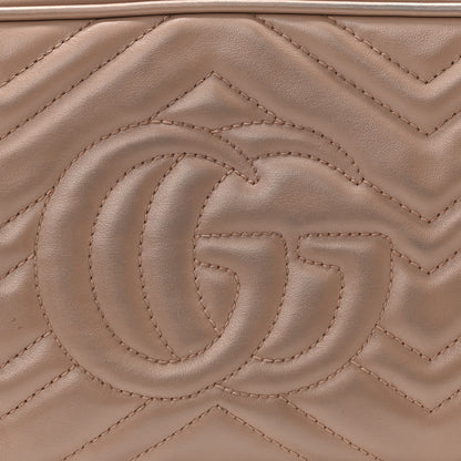 Gucci Calfskin Matelasse Small GG Marmont Chain Shoulder Bag Porcelain Rose 15 of 19