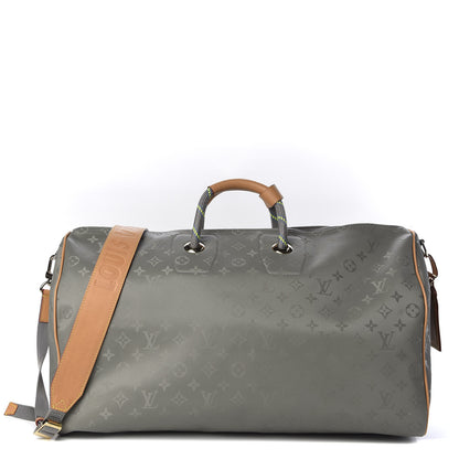 Louis Vuitton Monogram Titanium Keepall Bandouliere 50 1 of 11