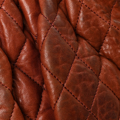 Chanel Washed Lambskin Quilted Medium Chain Around Messenger Brown 12 of 12