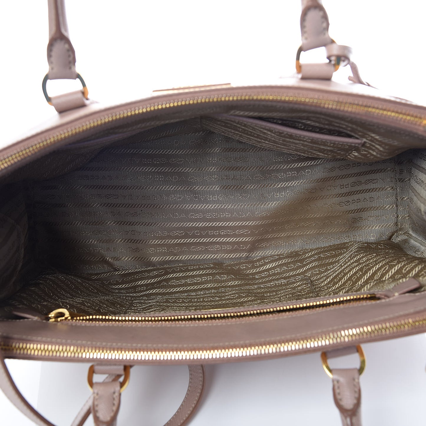 Saffiano Medium Galleria Double Zip Tote Cammeo