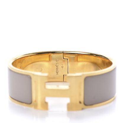 Hermes Enamel Wide Clic Clac H Bracelet PM Marron Glace 6 of 6