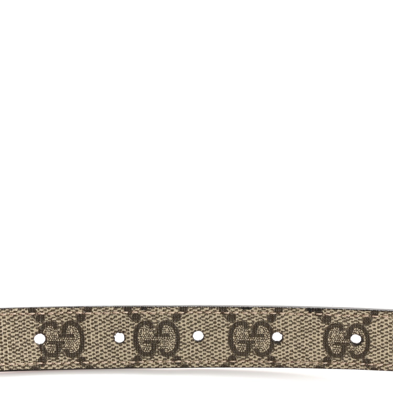 Gucci GG Supreme Monogram Plutone Calfskin Double G Reversible 20mm 110 44 Belt 3 of 7