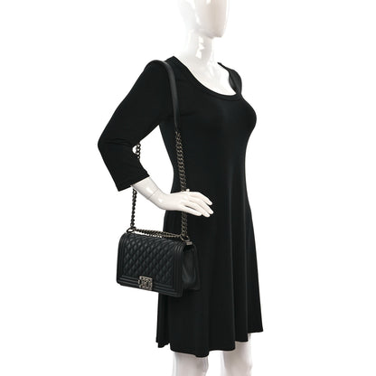 Chanel Caviar Quilted Medium Boy Flap Black 3 of 11