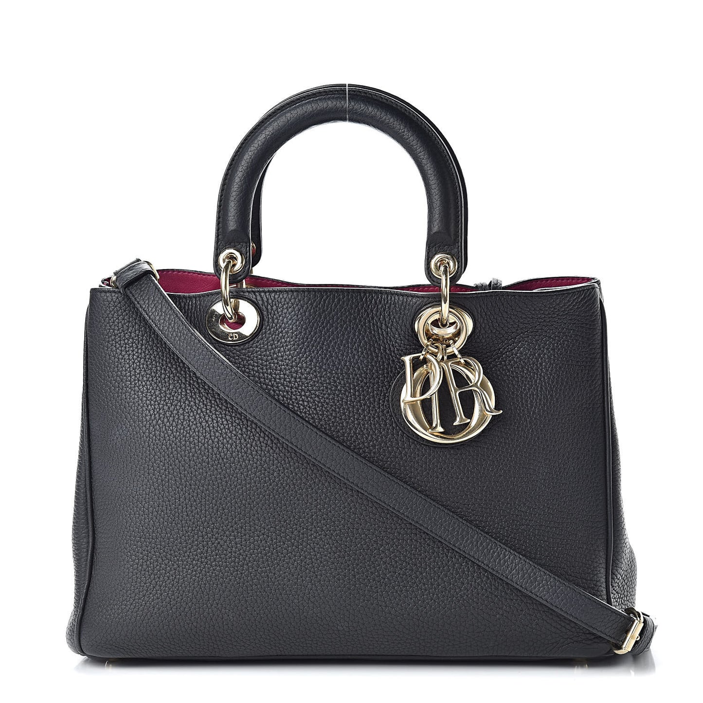 Bullcalf Medium Diorissimo Tote Black Rose Indien