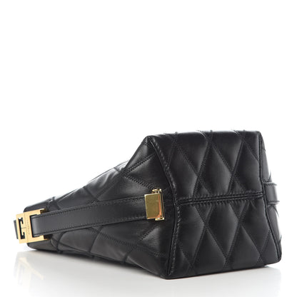 Givenchy Lambskin Quilted Mini GV Bucket Bag Black 4 of 9