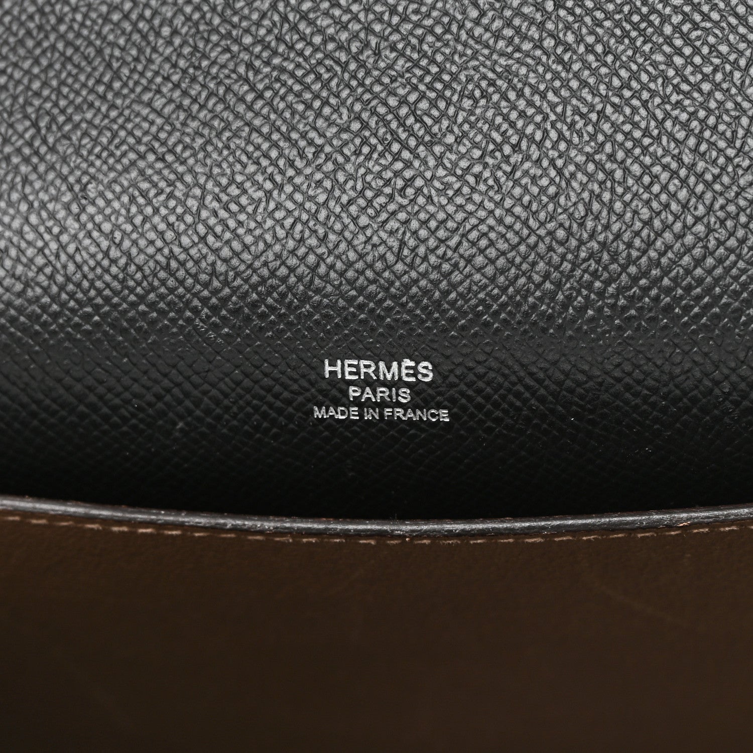 Hermes Epsom Octogone 23 Craie Etoupe Black 6 of 23