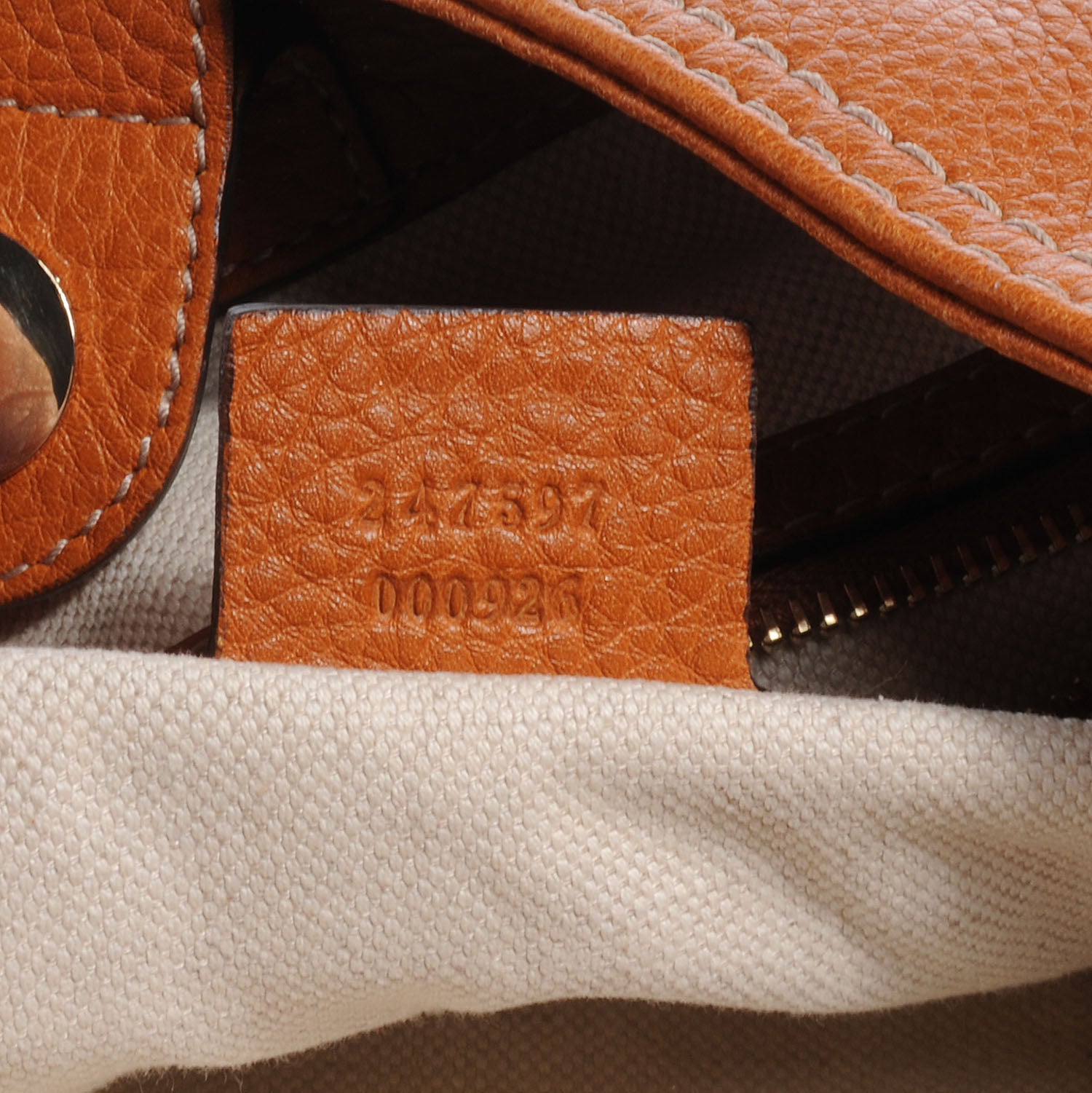 Gucci Leather Heritage Medium Shoulder Bag Light Tobacco 7 of 8