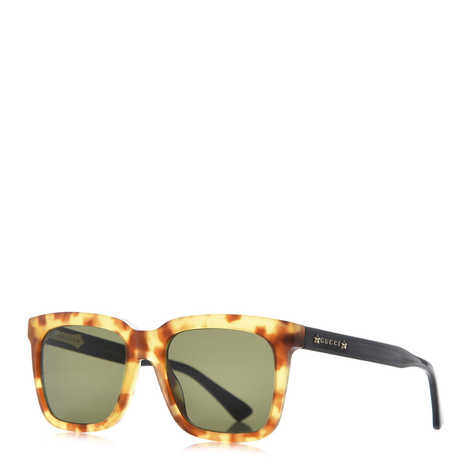 Gucci Acetate Square Frame Sunglasses GG0267S Havana 1 of 8