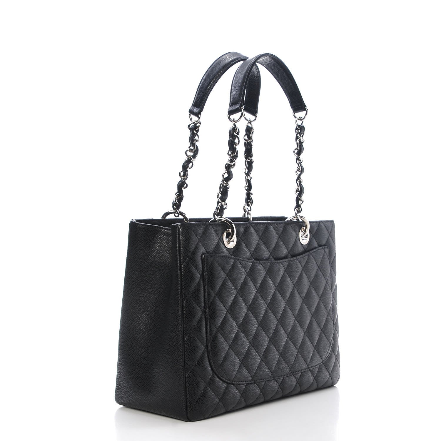Chanel Caviar Quilted Grand Shopping Tote GST Black 3 of 8