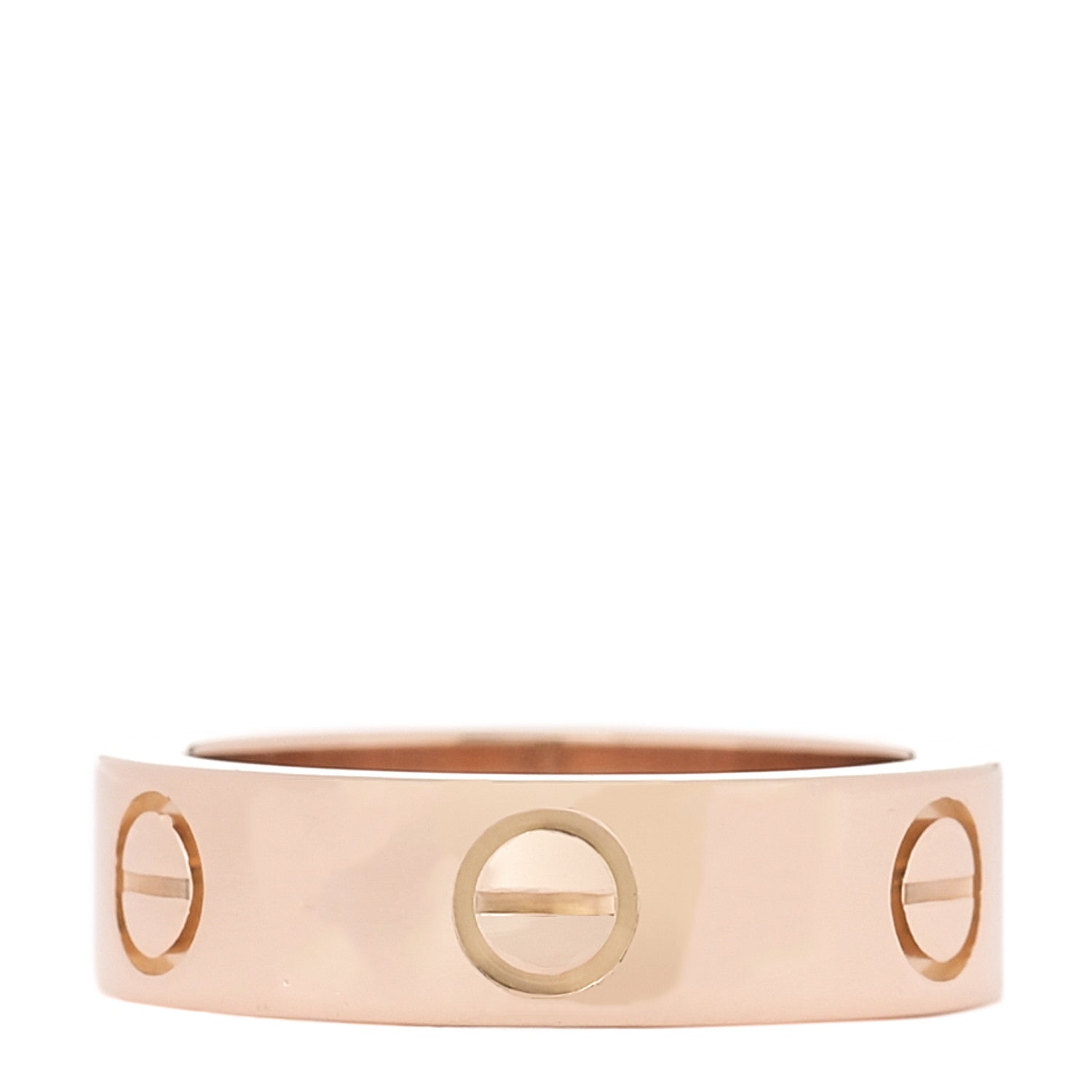 Cartier 18K Pink Gold Pink Sapphire 5.5mm LOVE Ring 52 6 3 of 4