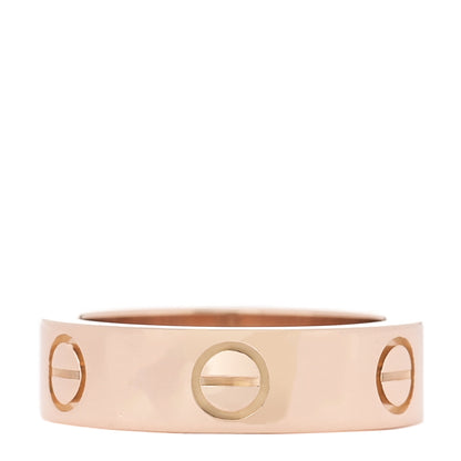 Cartier 18K Pink Gold Pink Sapphire 5.5mm LOVE Ring 52 6 3 of 4