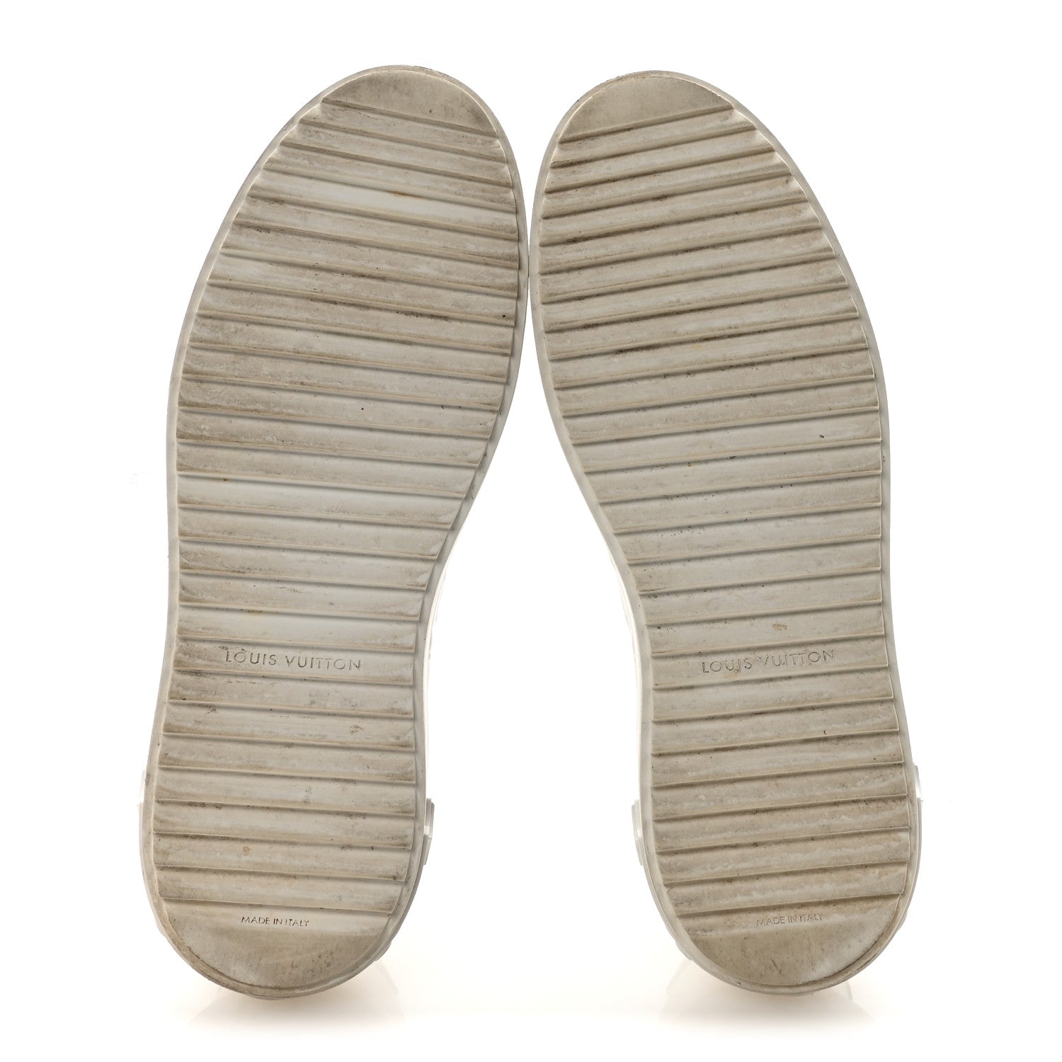 Louis Vuitton Lambskin Embossed Monogram Time Out Sneakers 40 White 6 of 9