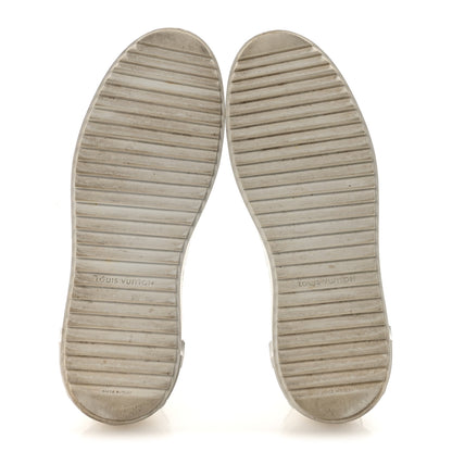 Louis Vuitton Lambskin Embossed Monogram Time Out Sneakers 40 White 6 of 9