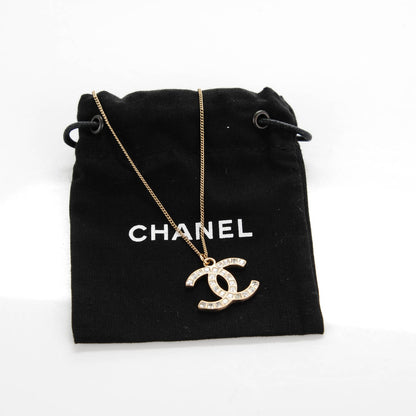 Chanel Baguette Crystal CC Necklace Gold 5 of 5