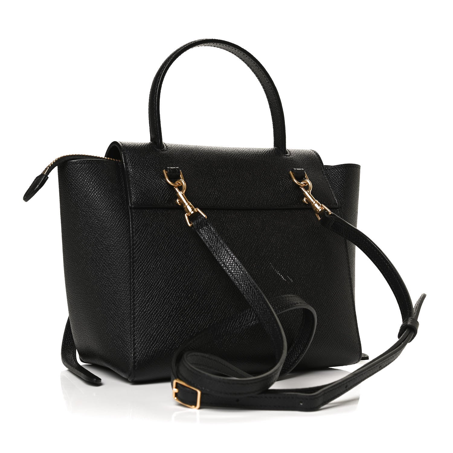 Celine Grained Calfskin Nano Belt Bag Black 3 of 13