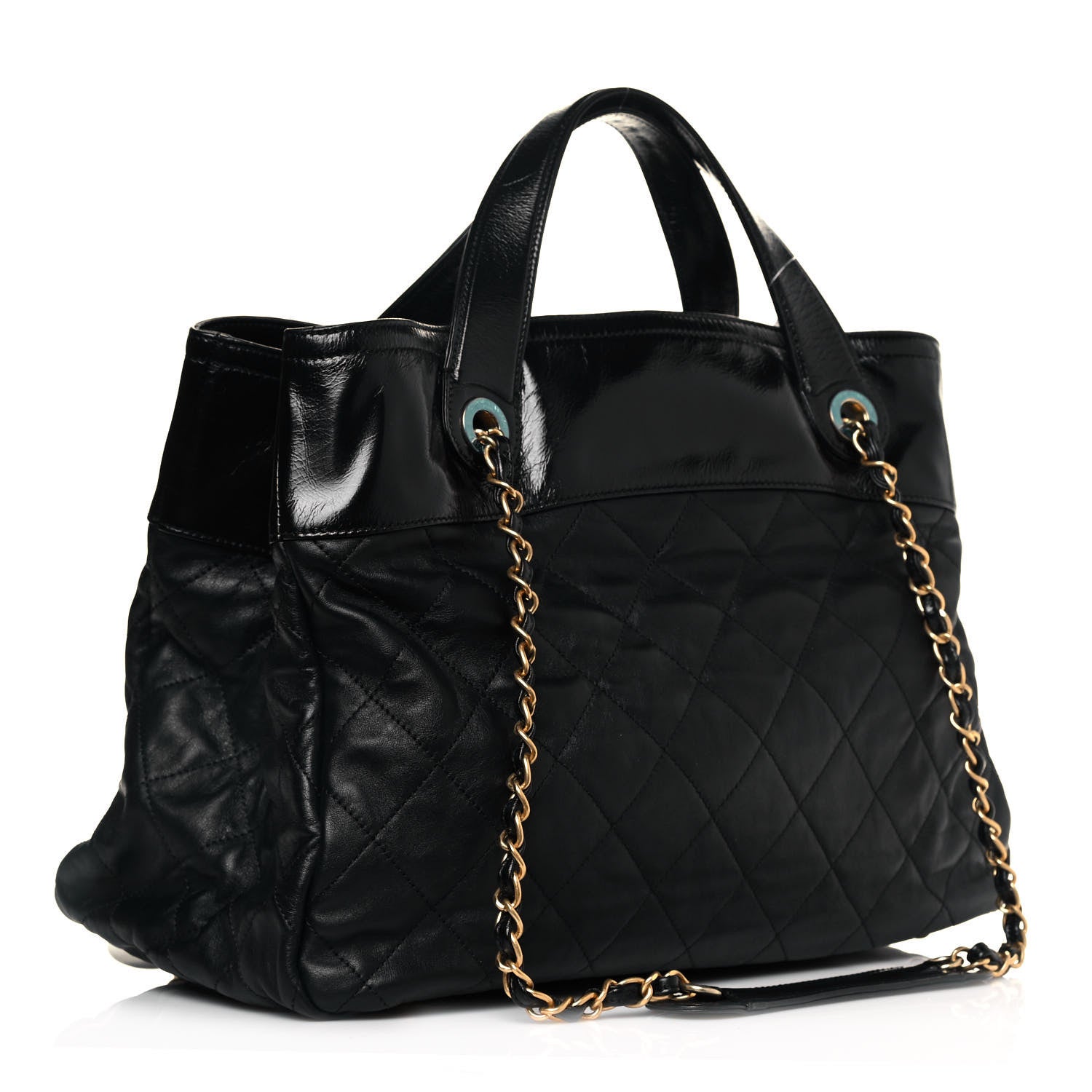 Chanel Iridescent Calfskin Large In the Mix Tote Black 3 of 11