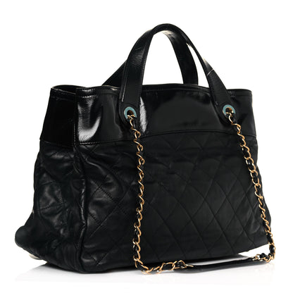 Chanel Iridescent Calfskin Large In the Mix Tote Black 3 of 11