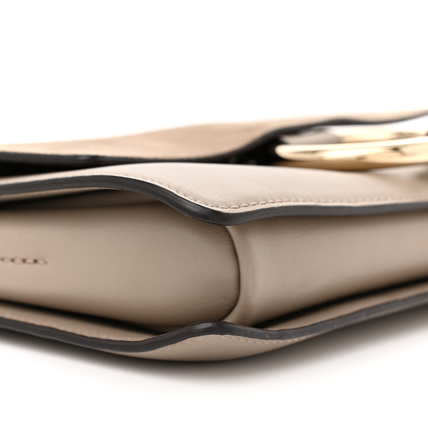 Chloe Suede Calfskin Small Faye Shoulder Bag Motty Grey 10 of 12