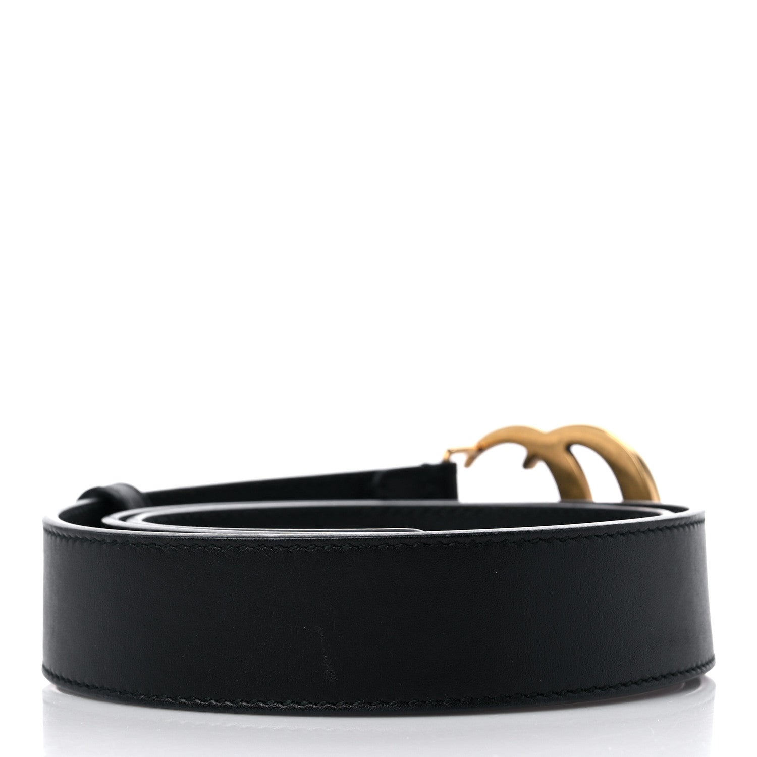 Gucci Calfskin Double G 30mm Belt 80 32 Black 2 of 5