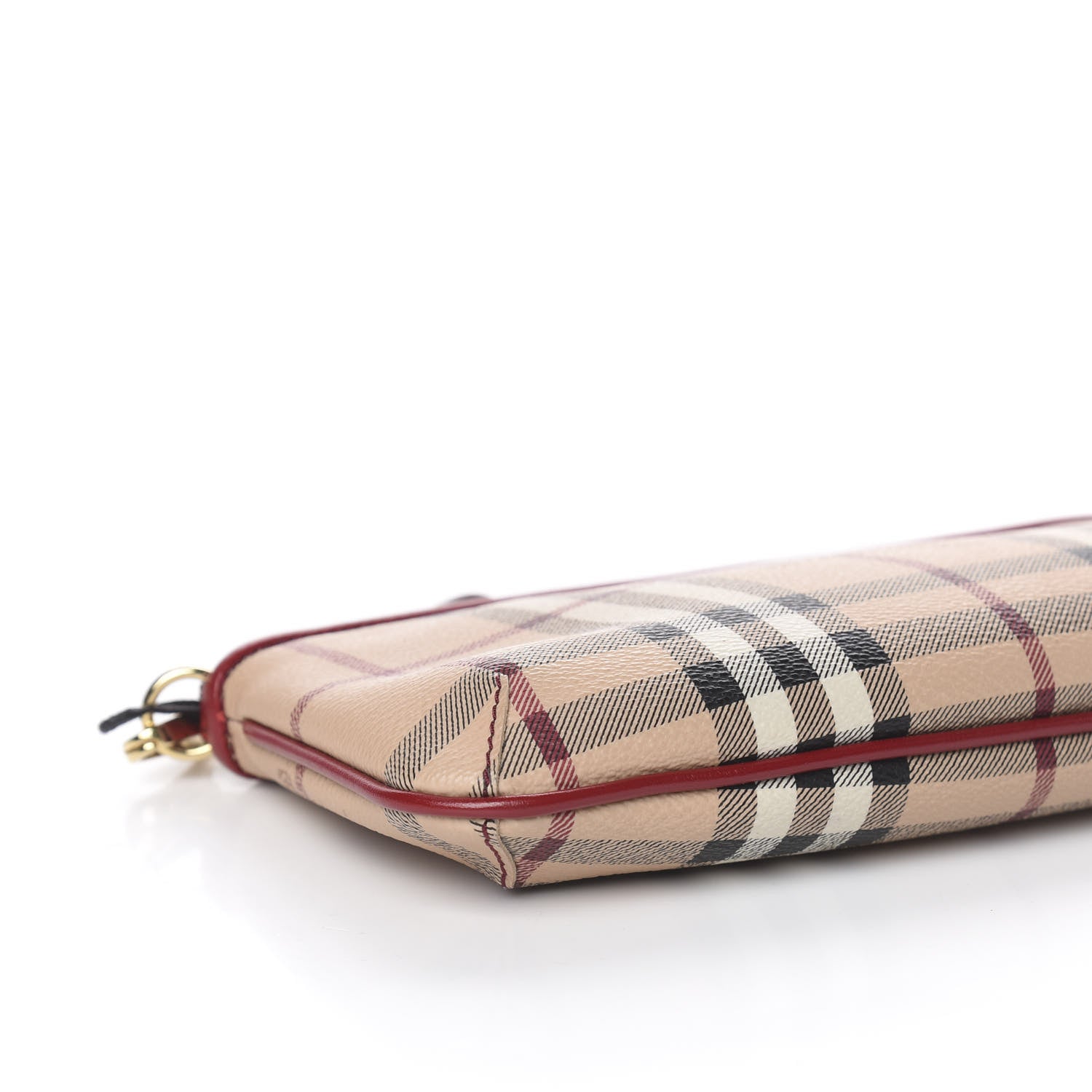 Burberry Haymarket Check Clara Pochette Military Red 8 of 10