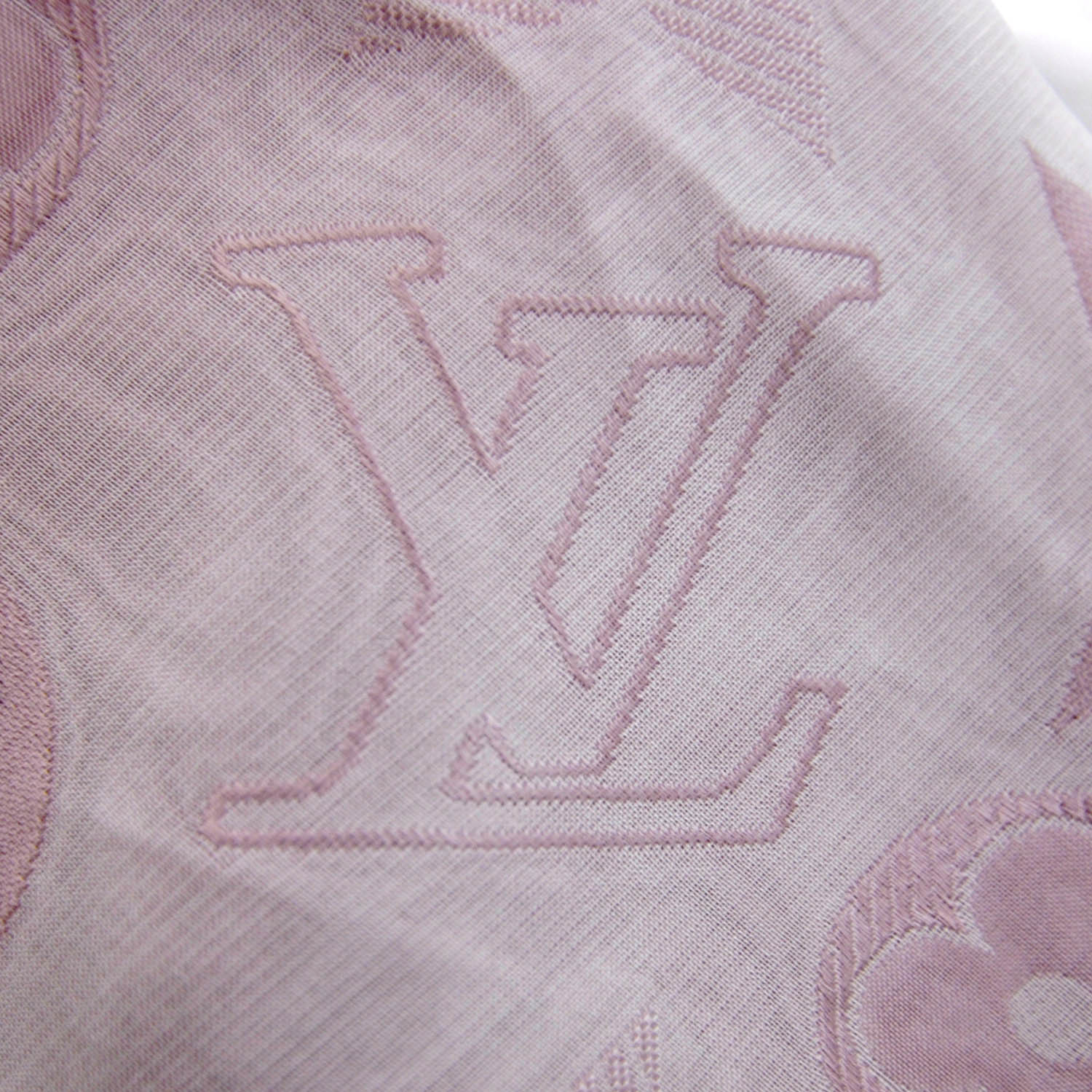 Louis Vuitton Monogram Scarf Pink 5 of 6