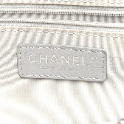 Chanel Metallic Calfskin Quilted Medium Casual Rock Flap Silver 6 of 12