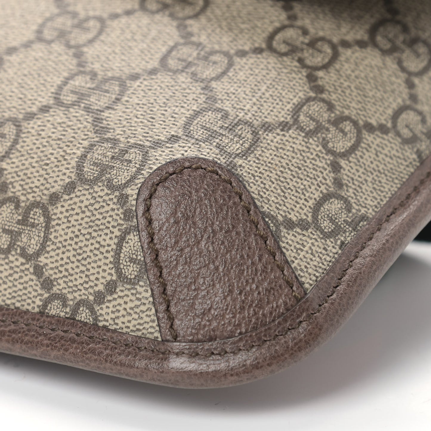 GG Supreme Monogram Neo Vintage Web Belt Bag Brown
