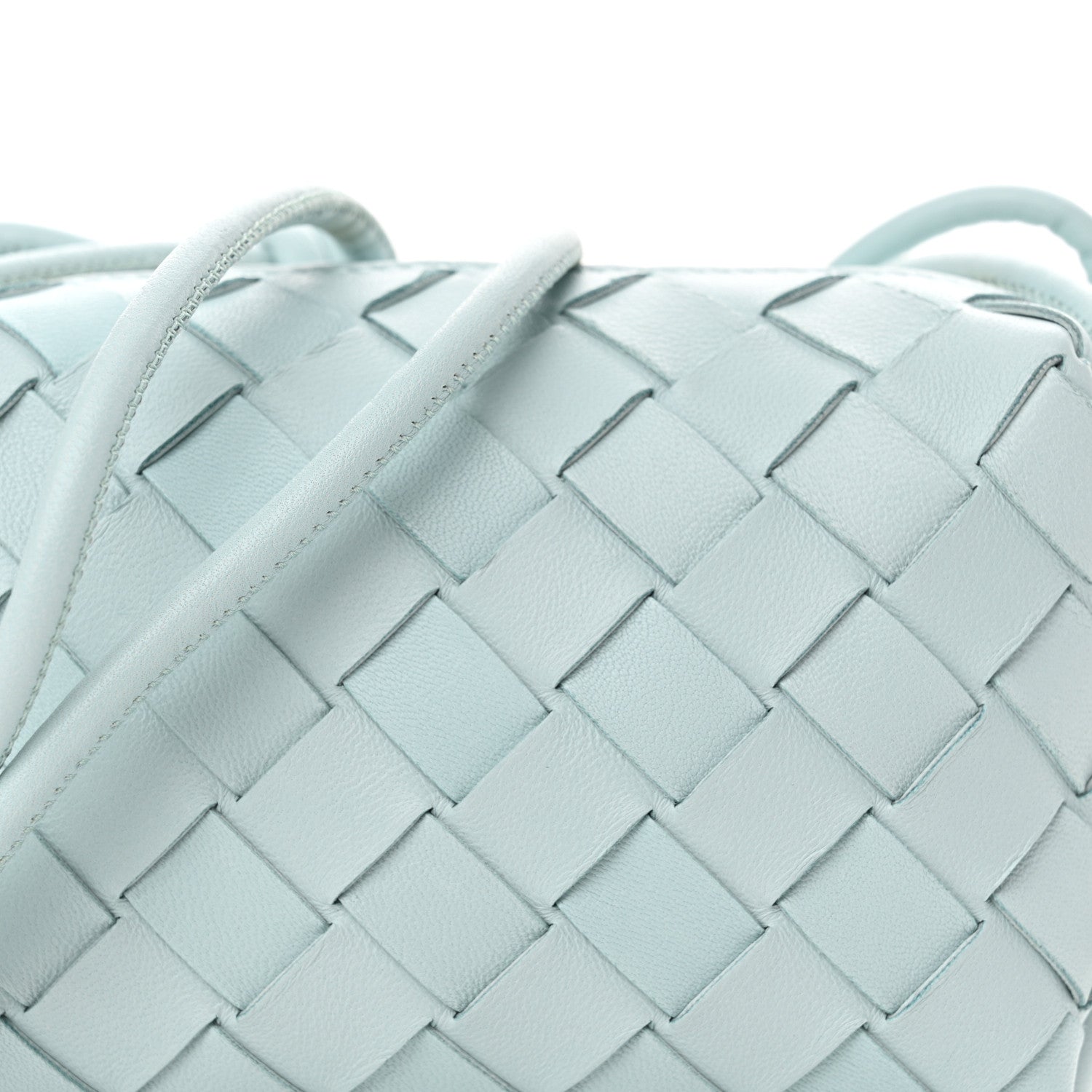 Bottega Veneta Nappa Intrecciato Candy Loop Camera Bag Teal Washed 7 of 9