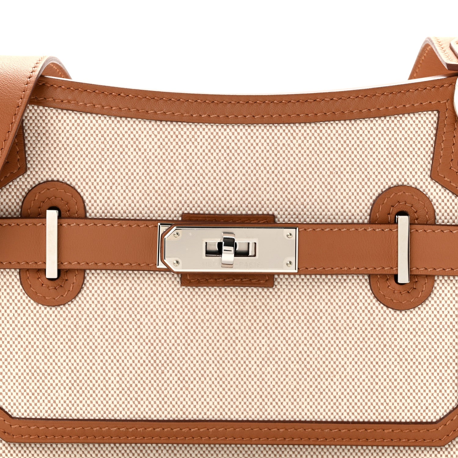 Hermes Toile Swift Mini Jypsiere Ecru Beige Gold 8 of 11