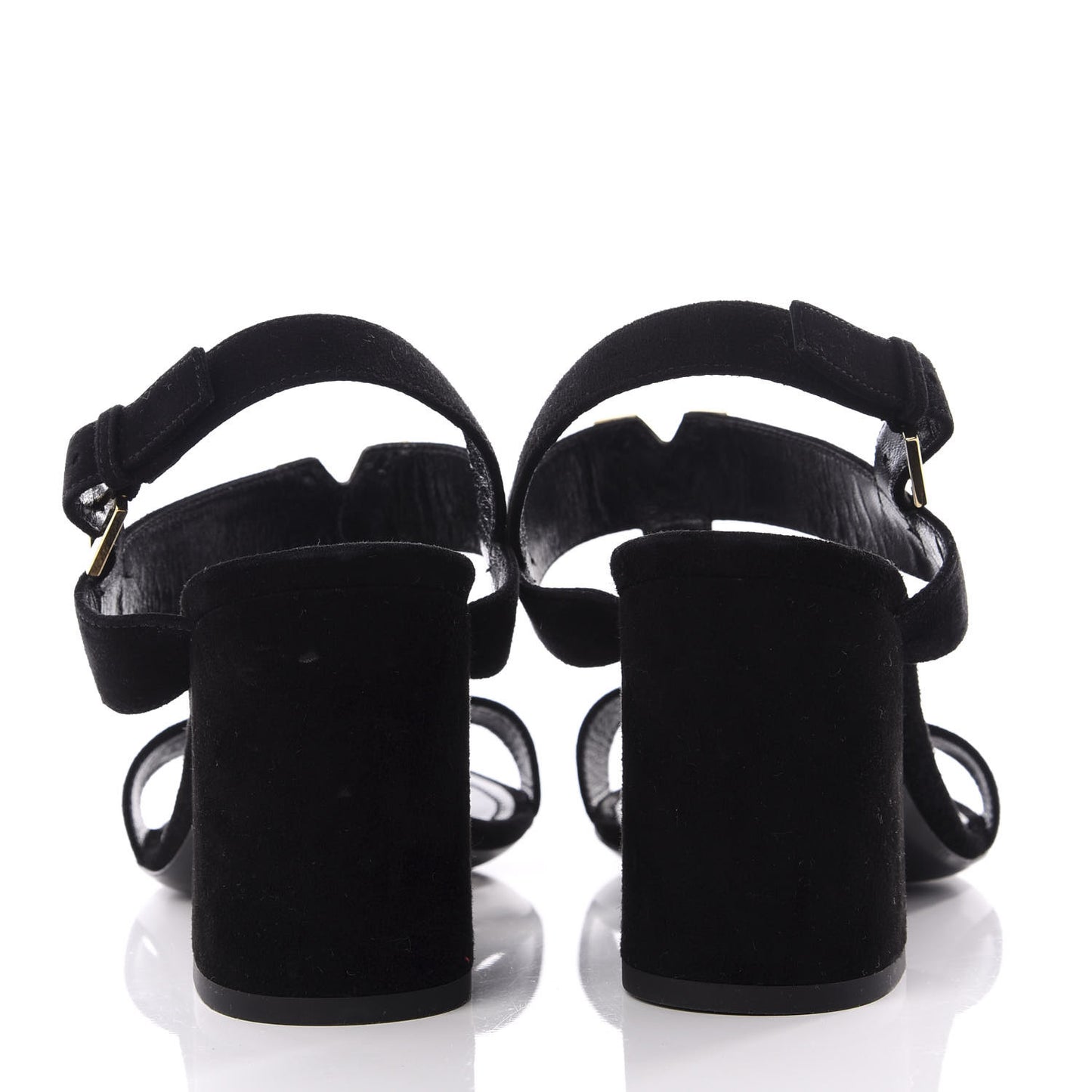 Suede Bahiana Sandals 39 Black