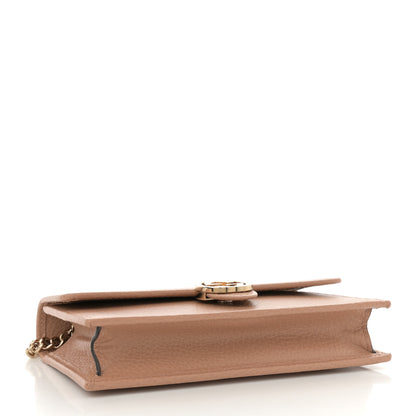 Gucci Dollar Calfskin Interlocking G Chain Wallet Camelia 4 of 11